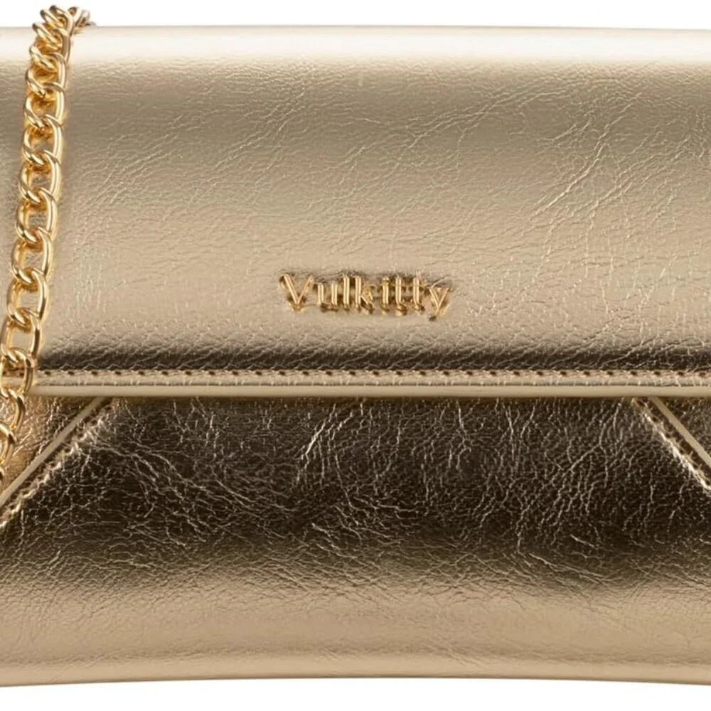 Envelope Clutch Purse for Women Small Evening Handbag with Detachable Chain
